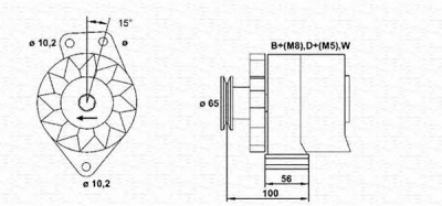 MAGNETI MARELLI 943356505010 -  Генератор